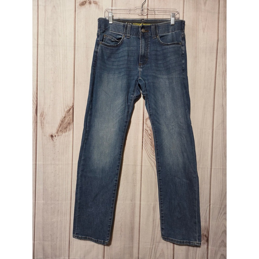 Lee Mens Extreme Motion MVP Slim Fit Straight Leg Jean Blue 32x32 Comfort Waist